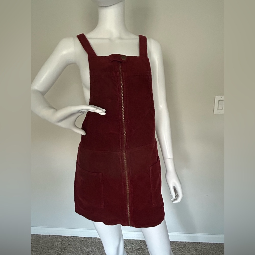 Forever 21 Deep Red Corduroy Mini Dress